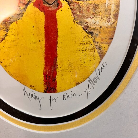 Patricia Buckley Moss Ready For Rain Signed Lithograph Print - Picture 6 of 11